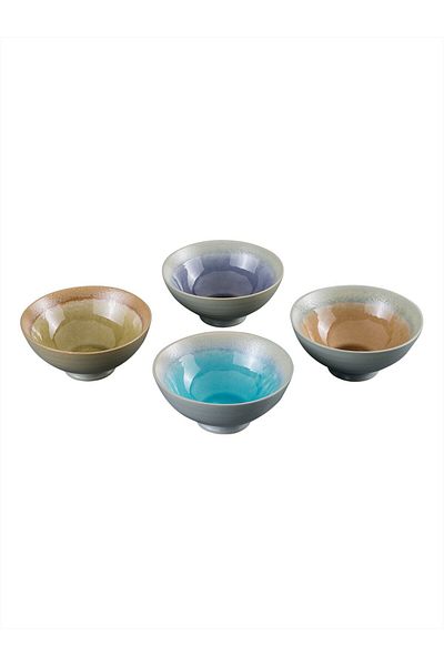 Paşabahçe Duo Ceramic Bowl Set of 4