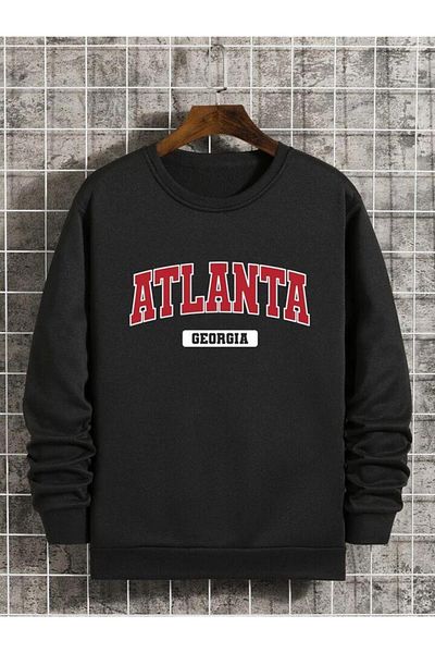 Pisa Art ATLANTA IMPRIMAT 2 fire SHARDON Unisex crewgate hanorac supradimensionat0,,