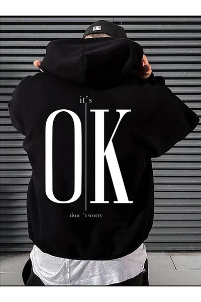 Pisa Art PİSA ART NEW SEASON Hanorac oversize unisex cu glugă cu imprimeu BLACK ARROW