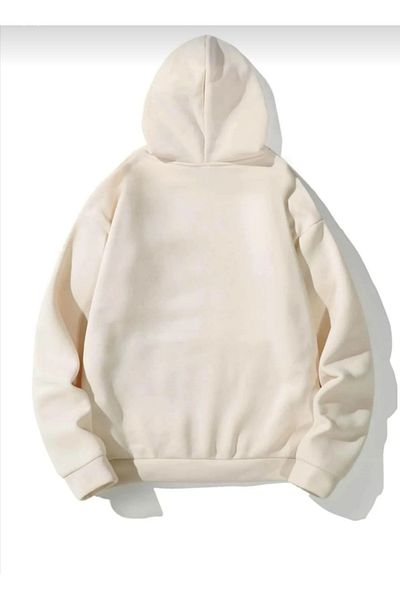 Pisa Art PİSA ART NOU SEZON BEIGE Hanorac unisex cu 2 fire, gros, cu glugă, cel mai bine imprimat