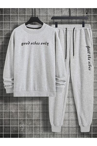 Pisa Art PİSA ART Unisex PRINTED Crew Neck Oversize TRACKSUIT