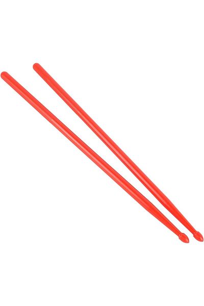 OPUS 5a Model Plastic Unbreakable Red Color Drum and Snare Drum - 1 Pair