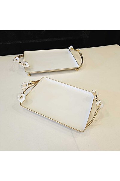 MaviDamla MİNELİ GALA 2.PARCA PORSELEN SUNUMLUK