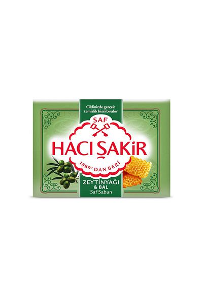 Hacı Şakir Olive Oil & Honey Mold Soap 4X150 G