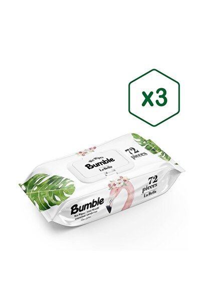 Bumble La Bella Wet Wipes 72 Sheets 3 Pack
