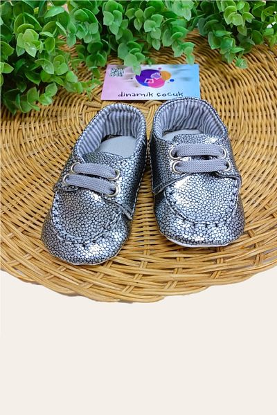 dinamik çocuk Baby Shoes Shiny Soft Sole Flat Non-Slip Lux Moccasin Booties Special Day Wedding Birthday Eid