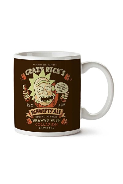 ART HEDİYE كوب Crazy Ricks Schwifty Ale R وM مطبوع على الجانبين