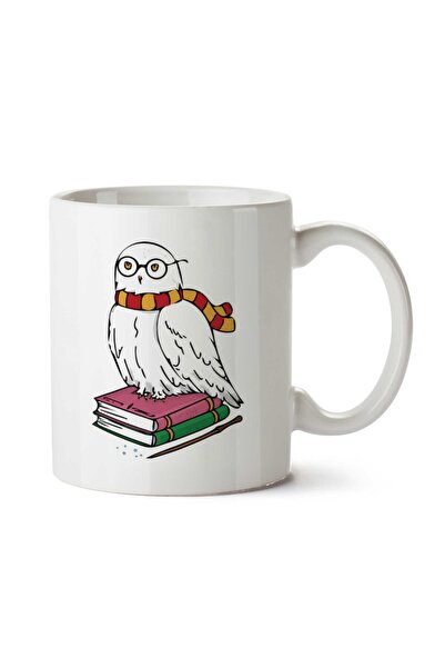 ART HEDİYE كوب HP Hedwig Owl Book مطبوع على الجانبين