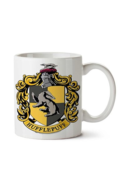 ART HEDİYE كوب HP Hufflepuff Crest Official مطبوع على الجانبين