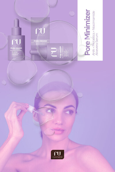 ru cosmetic Gözenek Nemlendirici Aha,bha Hyaluronik Asit Serum 30 ml Cilt Bakimi Poreminimizer
