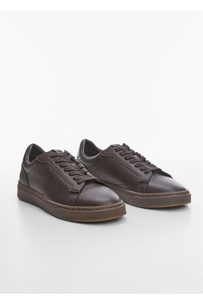 MANGO Man Sneakers aus besprühtem Leder