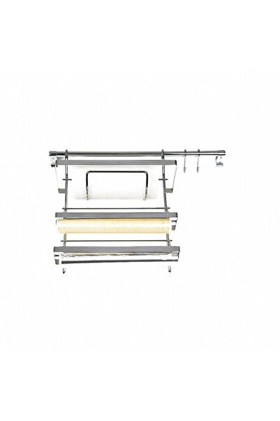 jbox Chrome Foil Holder - Stretch Holder and Paper Towel Holder Set Stainless