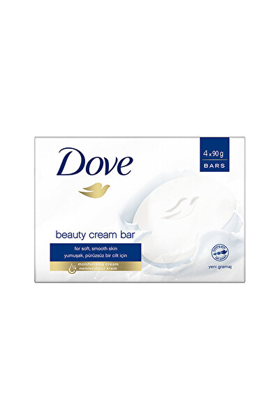 Dove Beauty Cream Bar Original Yumuşak Pürüzsüz Bir Cilt İçin Nemlendirici Krem 4x90 gr