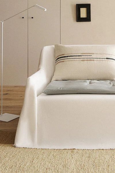 miyolin Linen Seat Pad, Washable Mattress, Linen Seat Cushion, Fiber Filled Seat Cover, 150x70