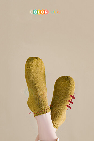 Color Socks 5 Çift Patik Havlu Termal Çorap Seti İçi Polarlı (Isı Emici)