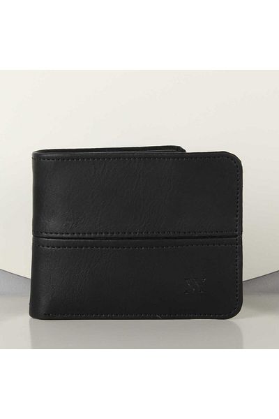 My Valice Men's Leather Wallet and Card Holder 1901 Black-Black
