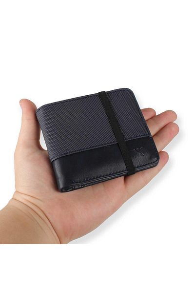 My Valice Men's Leather Wallet and Card Holder 1902 Navy Blue