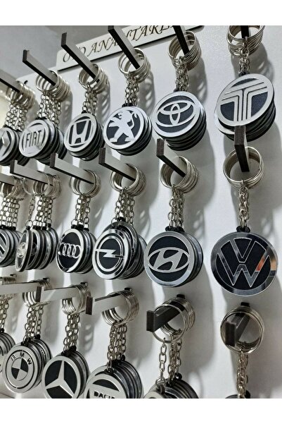 hdrlazerdizayn Wooden Vehicle Keychain with Stand