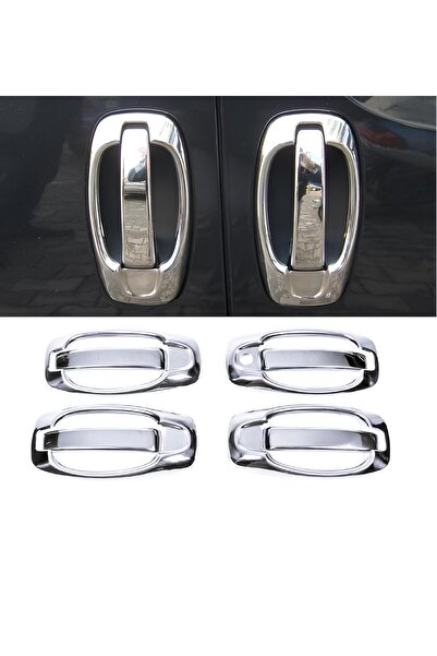 Yüksel Nikelaj Fiat Doblo Krom Kapı Kolu 2010-2023 8 Parça Set