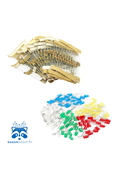 Arduino 25 Adet Led Ve 50 Adet Direnç Paketi