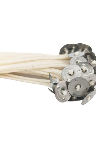 Alze Kimya Hobi Kalın Mum Fitili 1,6 Mm Parafinlenmiş 10 Cm 25 Ad