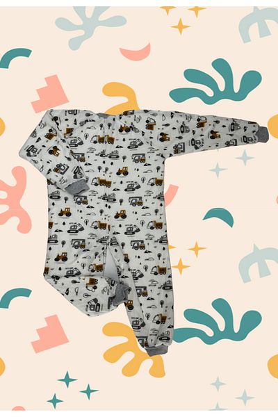 ÖZLEM BEBE 7-12 Years Old Children's Ecru Sleeping Bag - Fiber Free, Comfortable and Special Design