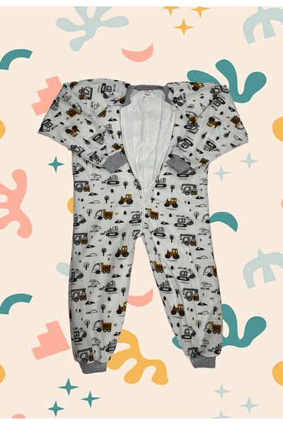 ÖZLEM BEBE 7-12 Years Old Children's Ecru Sleeping Bag - Fiber Free, Comfortable and Special Design