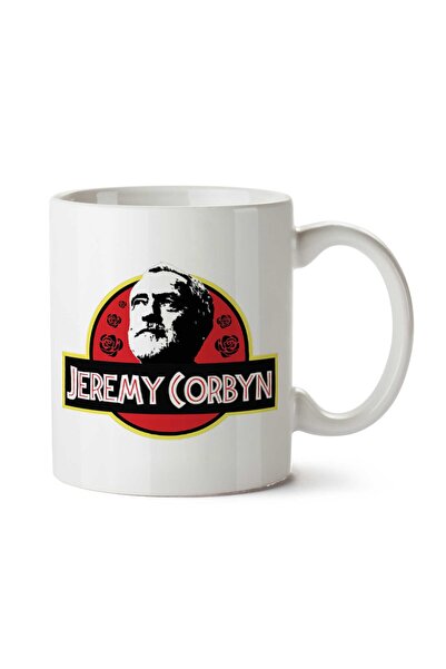 ART HEDİYE كوب مطبوع عليه شعار جيريمي كوربين جوراسيك بارك على الجانبين