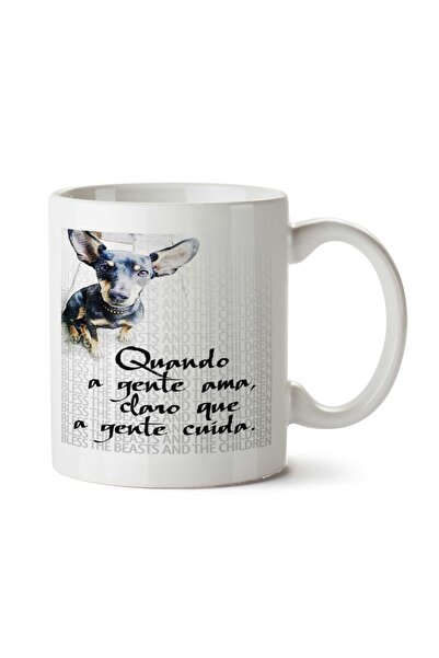 ART HEDİYE كوب جولي ذا دوج مطبوع على الجانبين