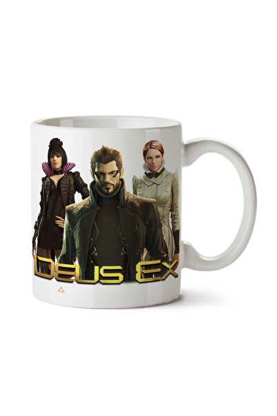 ART HEDİYE كوب مطبوع على الجانبين من Deus Ex