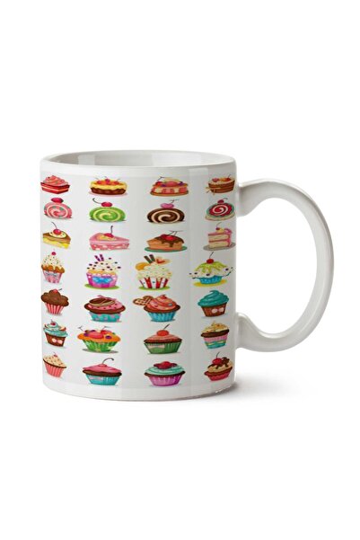 ART HEDİYE كوب آيس كريم مطبوع على الجانبين