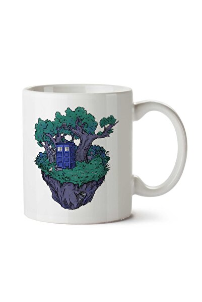 ART HEDİYE كوب مطبوع عليه وجهين من Doctor Who Floating Forest Island