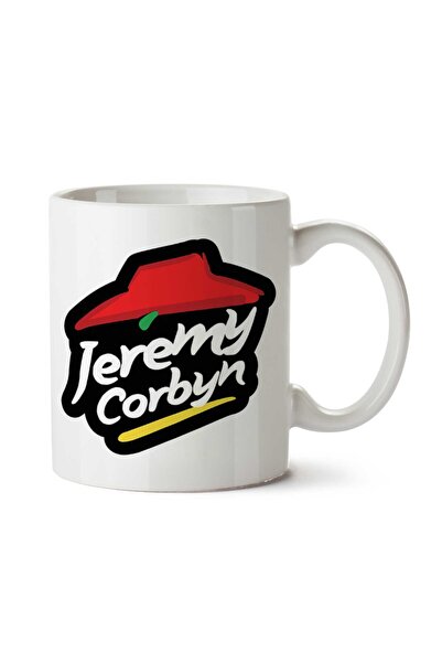 ART HEDİYE كوب مطبوع عليه شعار جيريمي كوربين بيتزا هوت على الجانبين
