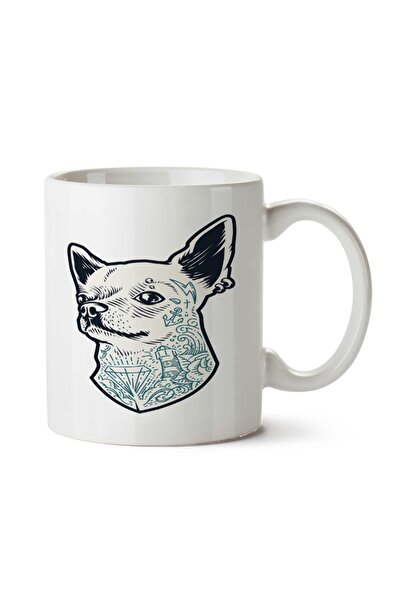 ART HEDİYE Bad Dog Two Sided Printed Mug Cup