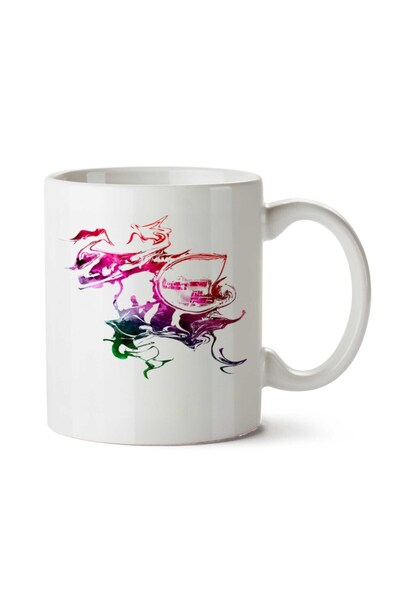 ART HEDİYE كوب كافيه ريسر مجردة مطبوع على الجانبين