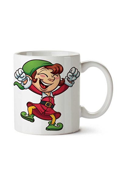 ART HEDİYE Elf-Free-PNG-Image Two Sided Printed Mug