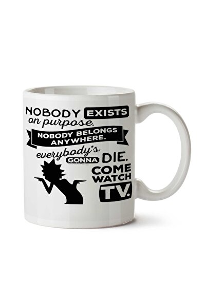 ART HEDİYE مجرد مشاهدة كوب التلفزيون الخاص بك المطبوع على الجانبين