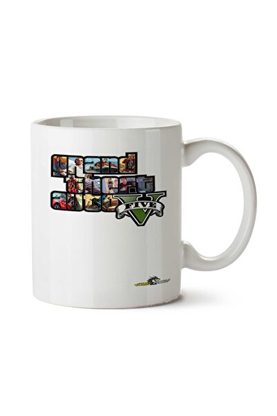 ART HEDİYE كوب GTA V مطبوع على الجانبين