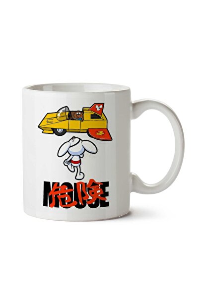 ART HEDİYE كوب مطبوع على الجانبين من Danger Mouse Akira Penfold Flying Car
