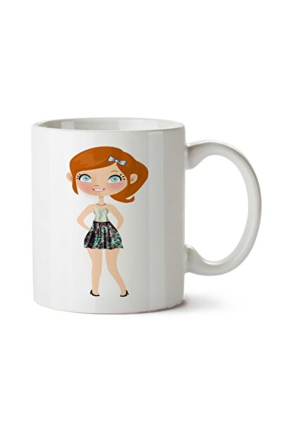 ART HEDİYE كوب مطبوع على الجانبين من Doll-PNG-Images