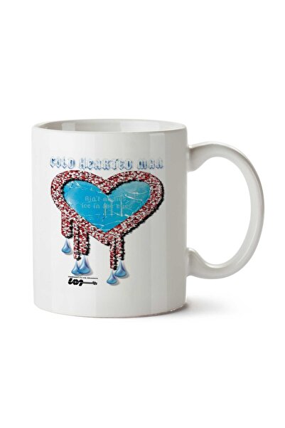 ART HEDİYE كوب رجالي مطبوع عليه قلب بارد على الجانبين
