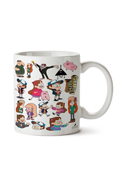 ART HEDİYE كوب مطبوع على الجانبين من Gravity Falls