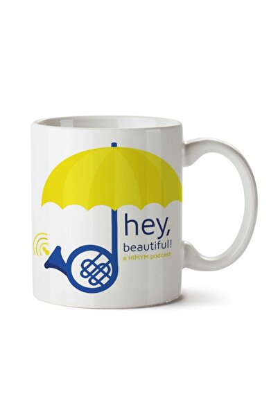 ART HEDİYE كوب بمظلة جميلة مطبوع عليها وجهين من How I Met Your Mother
