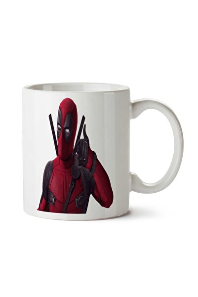 ART HEDİYE كوب زجاجي مطبوع على الجانبين من Deadpool__transparent_by