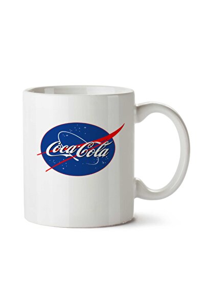 ART HEDİYE كوب مطبوع عليه شعار كوكا كولا وناسا على الجانبين