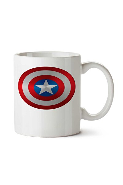 ART HEDİYE كوب كابتن أمريكا مطبوع على الجانبين