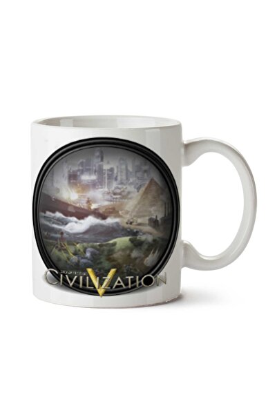 ART HEDİYE كوب مطبوع على الجانبين من Civilization-PNG