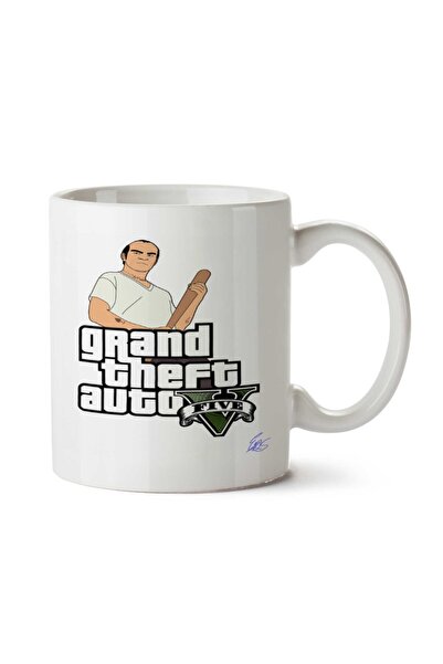 ART HEDİYE كوب GTA V Trevor مطبوع على الجانبين