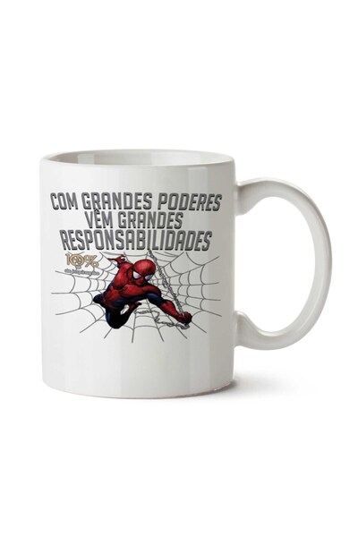 ART HEDİYE Homem Aranha Superman Two Sided Printed Mug