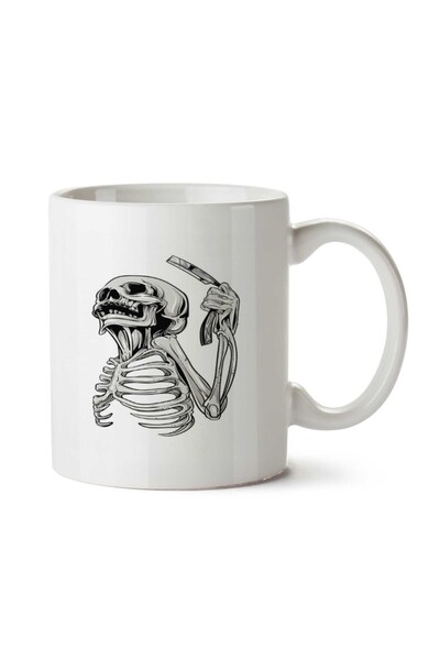 ART HEDİYE جمجمة جمجمة 75 كوب مطبوع على الجانبين